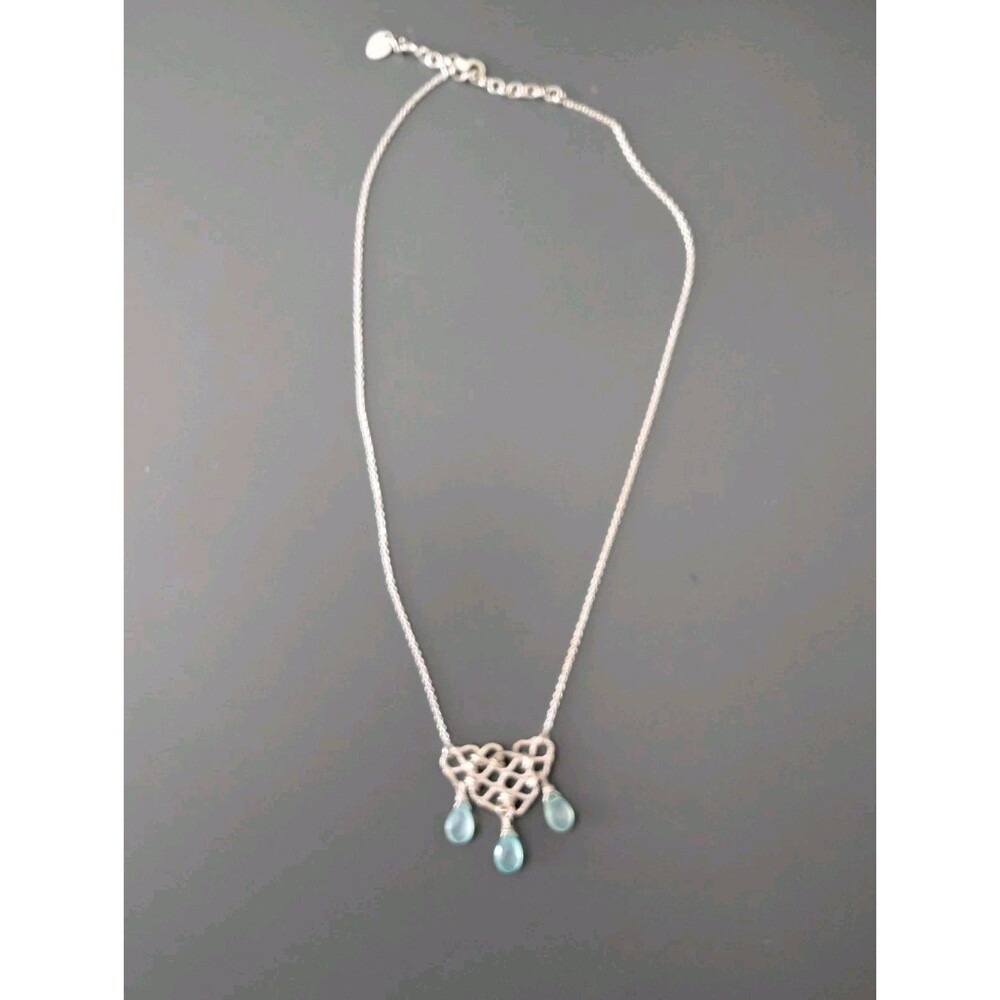 Sterling AV 925 Silver Necklace seaglass ? pendant